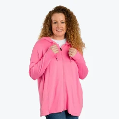 Bolero Brushed Sweater Knit Zip-Up