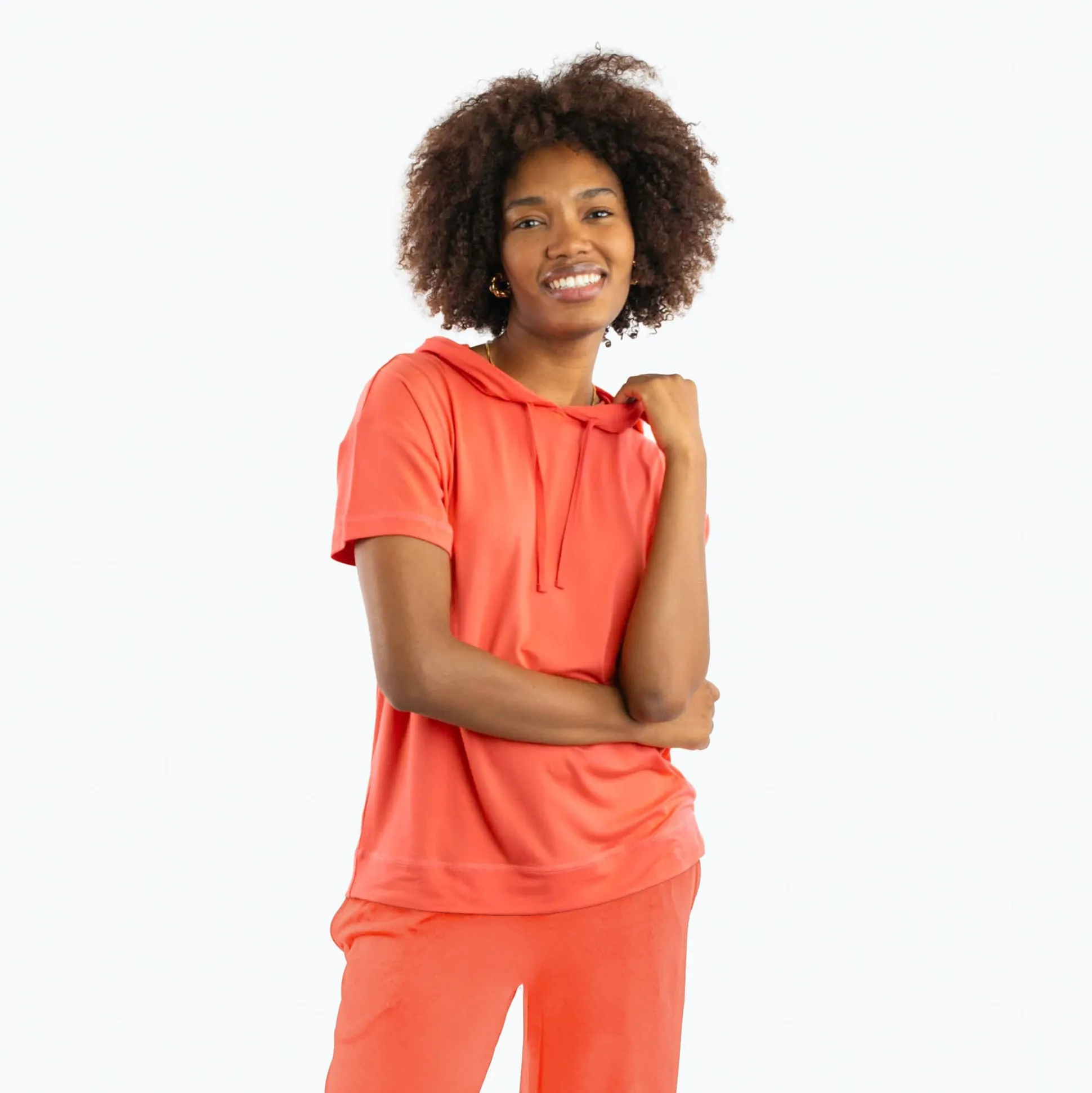 Coupe Hooded Top Short Sleeve