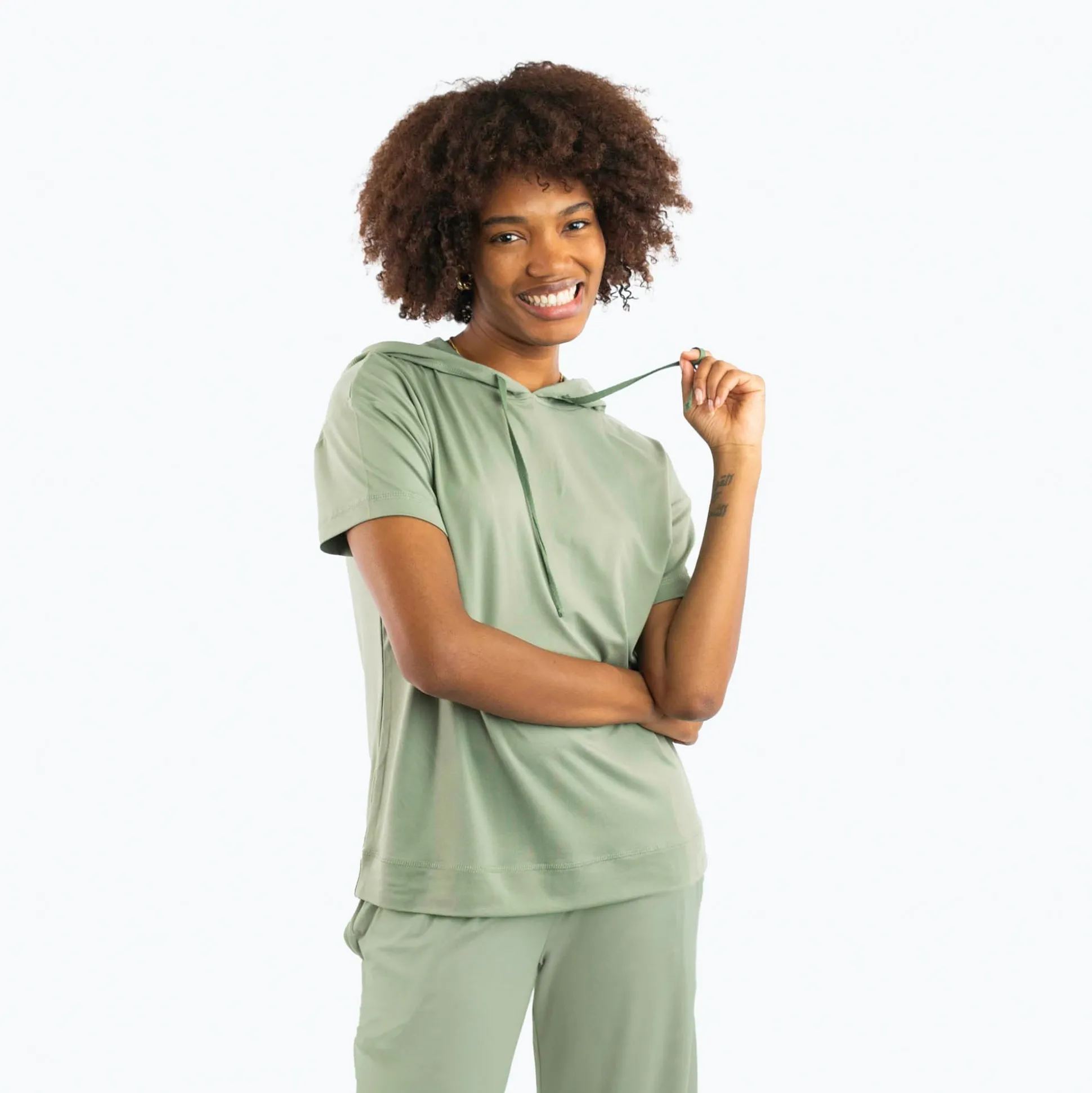 Coupe Hooded Top Short Sleeve
