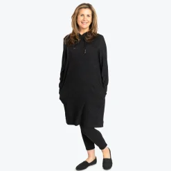 Dilly Dally Brushed Sweater Knit Lounge Dress