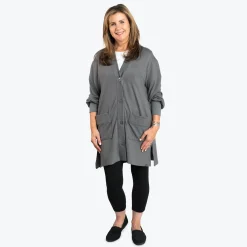 Dolly Brushed Sweater Knit Button Front Cardigan