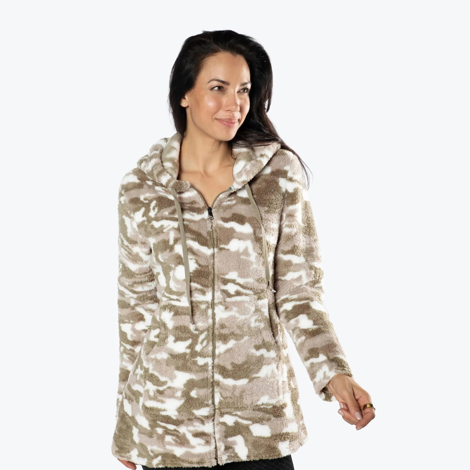 Echo Sherpa Zipper Cardigan
