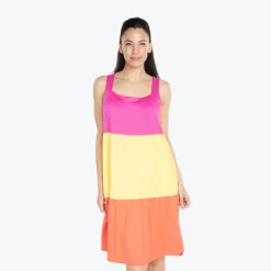 Flare Colorblock Dress