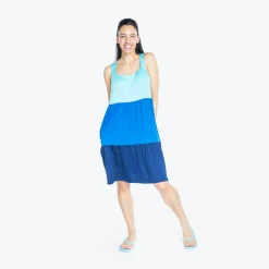 Flare Colorblock Dress