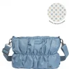 Flounce Ruched Crossbody Bag