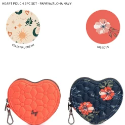 Heart Pouch 2pc Set