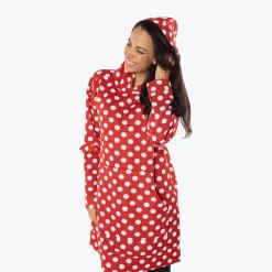 Peekaboo Sweater Fleece Tunic Hoodie