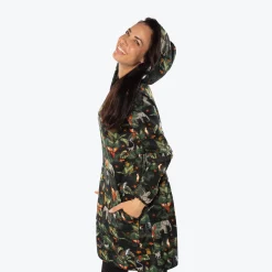 Peekaboo Sweater Fleece Tunic Hoodie