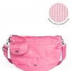Scuffle Pleated Crossbody Bag with Disco Pouch