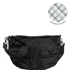 Scuffle Pleated Crossbody Bag with Disco Pouch
