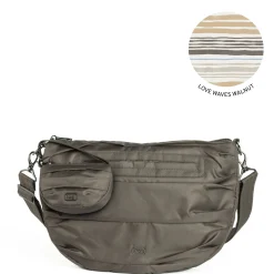 Scuffle Pleated Crossbody Bag with Disco Pouch