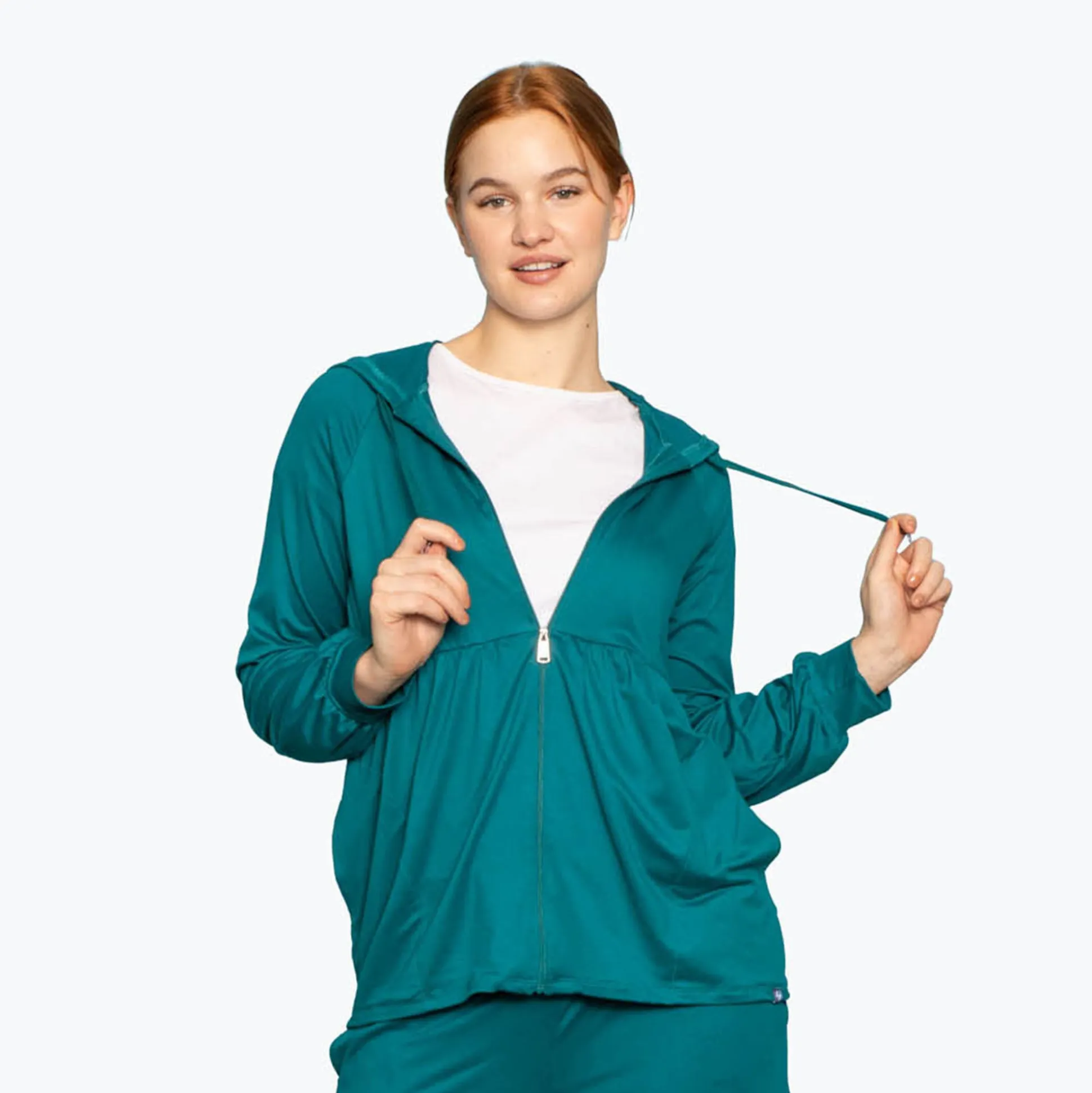 Shimmy Brushed Jersey Zip Up