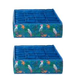 Trolley 2pc 24 Pocket Drawer Organizers