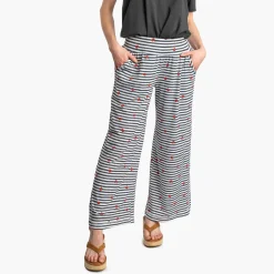 Wiffle Cotton Jersey Cropped Pant